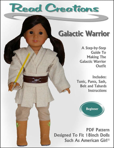 Read Creations 18 Inch Modern Galactic Warrior 18" Doll Clothes Pattern Pixie Faire