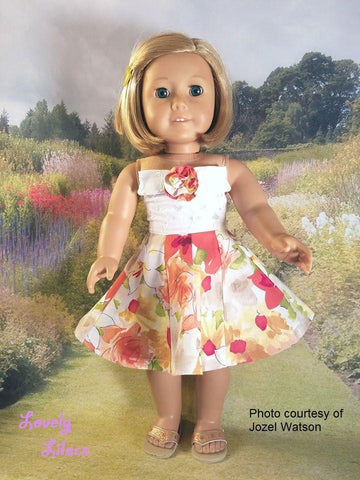 Lovely Lilacs 18 Inch Modern Garden Pretty 18" Doll Clothes Pattern Pixie Faire