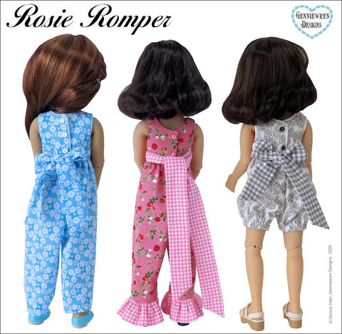 Genniewren Ruby Red Fashion Friends Rosie Romper Doll Clothes Pattern for Ruby Red Fashion Friends™ Pixie Faire