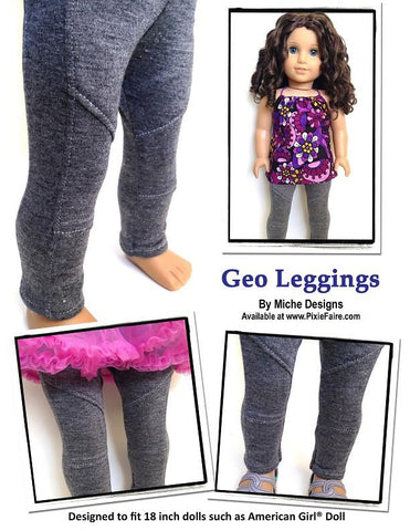 Miche Designs 18 Inch Modern Geo Leggings 18" Doll Clothes Pixie Faire