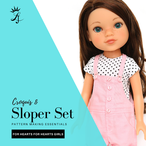 LJ Course Classes Croquis and Sloper Set - Hearts For Hearts Girls Pixie Faire