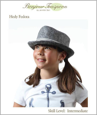 Bonjour Teaspoon Girls Hedy Fedora Pattern for Kids Pixie Faire