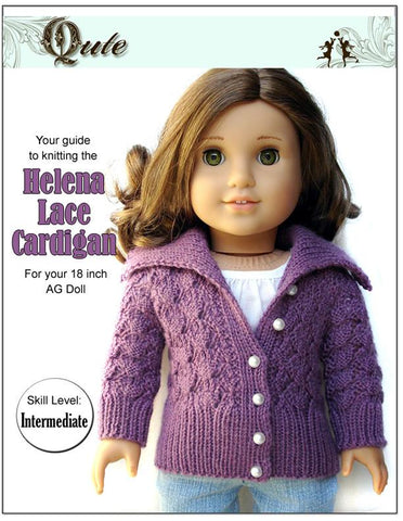 Qute Knitting Helena Lace Cardigan Knitting Pattern Pixie Faire