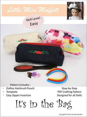 Little Miss Muffett 18 Inch Modern It's in the Bag Doll Accessory Pattern Pixie Faire