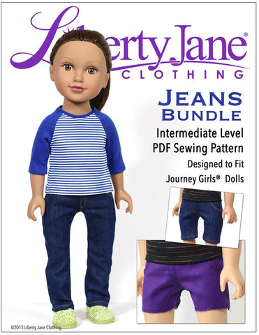 Liberty Jane Journey Girl Jeans Bundle for Journey Girls Dolls Pixie Faire