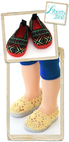 Liberty Jane Journey Girl No Sew JANES Shoe Pattern for Journey Girls Dolls Pixie Faire