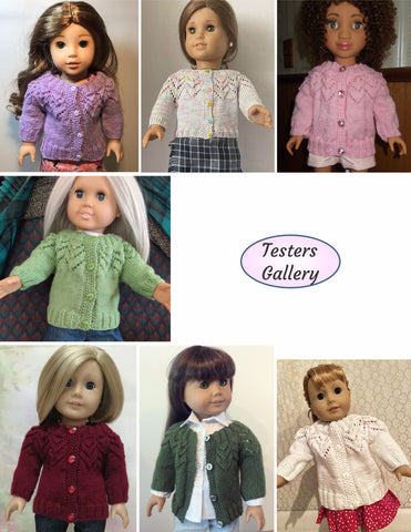 Dan-El Designs Knitting Jean Sweater 18" Doll Clothes Knitting Pattern Pixie Faire