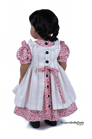 Keepers Dolly Duds Designs 18 Inch Historical Prairie Ruffles Dress 18" Doll Clothes Pattern Pixie Faire