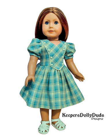 Keepers Dolly Duds Designs 18 Inch Historical Forties Fashion Dress 18" Doll Clothes Pattern Pixie Faire