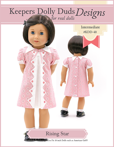Keepers Dolly Duds Designs 18 Inch Historical Rising Star 18" Doll Clothes Pattern Pixie Faire