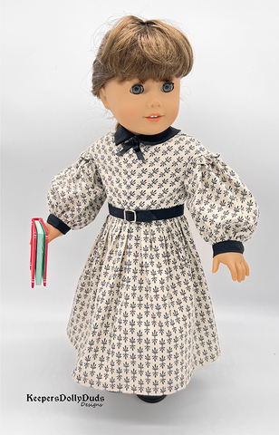Keepers Dolly Duds Designs 18 Inch Historical Jo's Writing Dress 18" Doll Clothes Pattern Pixie Faire