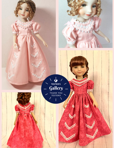 Keepers Dolly Duds Pixie Faire Ruby Red Fashion Friends Meg's Ball Gown Pattern for 15" Ruby Red Fashion Friends Dolls Pixie Faire