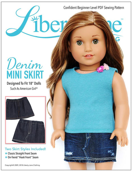Denim mini new arrivals skirt pattern free