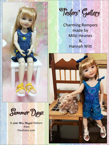 Little Miss Muffett WellieWishers Summer Dayz Pattern For 14.5-15 Inch Dolls Pixie Faire