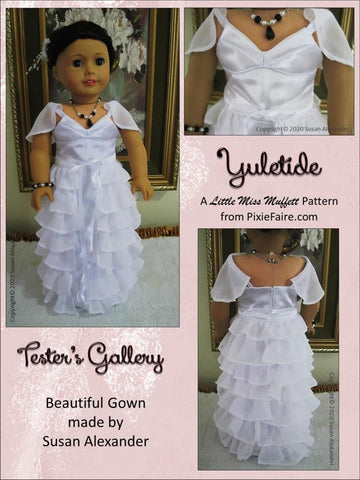 Little Miss Muffett 18 Inch Modern Yuletide 18" Doll Clothes Pattern Pixie Faire
