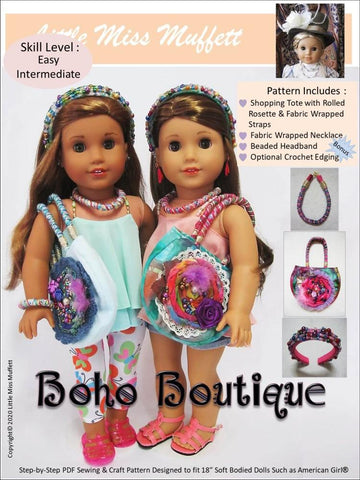 Little Miss Muffett 18 Inch Modern Boho Boutique 18 inch Doll Accessory Pattern Pixie Faire