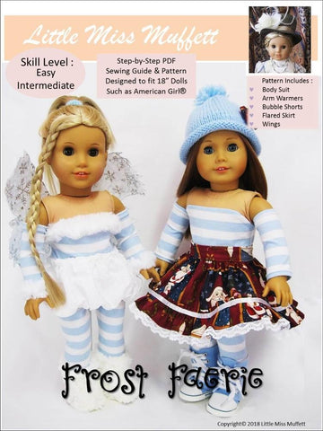 Little Miss Muffett 18 Inch Modern Frost Faerie 18" Doll Clothes Pattern Pixie Faire