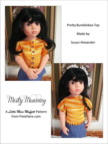 Little Miss Muffett Gotz 19" Misty Morning Knitting & Crochet Pattern for 19" Gotz Dolls Pixie Faire