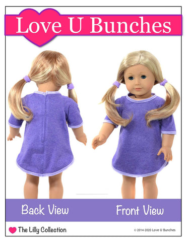 Love U Bunches 18 Inch Modern Me & My Blankie 18" Doll Clothes Pattern Pixie Faire