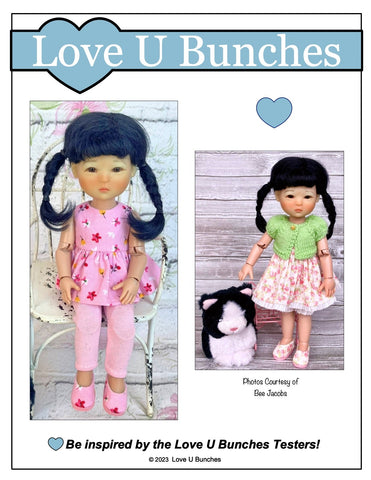 Love U Bunches 8" BJD Plain Jane Shoes for 8" BJD Dolls - Ten Ping™, Mini Sara™ Pixie Faire