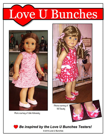Love U Bunches 18 Inch Modern Polka Dot Party Dress 18" Doll Clothes Pixie Faire