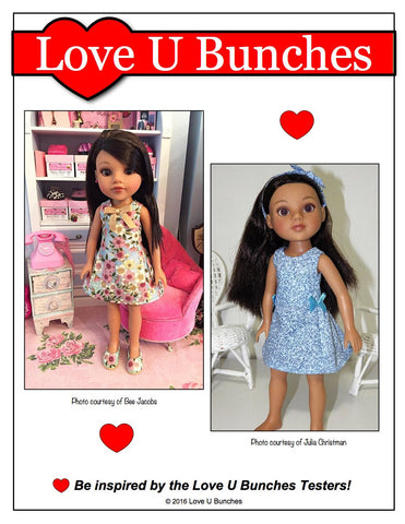 Love U Bunches H4H/Les Cheries Polka Dot Party Dress for Les Cheries and Hearts For Hearts Girls Dolls Pixie Faire