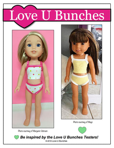 Love U Bunches WellieWishers Dainty Things 14.5" Doll Clothes Pattern Pixie Faire