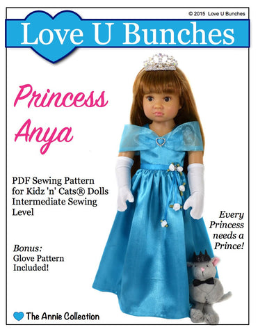 Love U Bunches Kidz n Cats Princess Anya Pattern for Kidz N Cats Dolls Pixie Faire