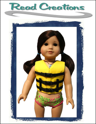 Read Creations 18 Inch Modern Life Jacket 18" Doll Clothes Pattern Pixie Faire