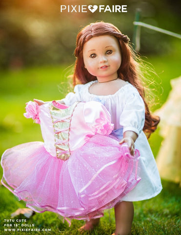 My Angie Girl 18 Inch Modern Tutu Cute Story Book Dress-Up Costume Dress 18" Doll Clothes Pixie Faire