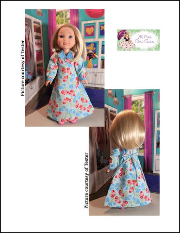 Mon Petite Cherie Couture WellieWishers Irvette Dress 14.5" Doll Clothes Pattern Pixie Faire
