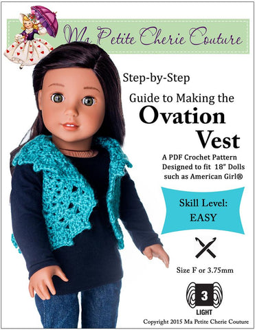 Mon Petite Cherie Couture Crochet Ovation Vest Crochet Pattern Pixie Faire