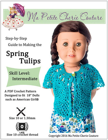 Mon Petite Cherie Couture Crochet Spring Tulips Crochet Pattern Pixie Faire