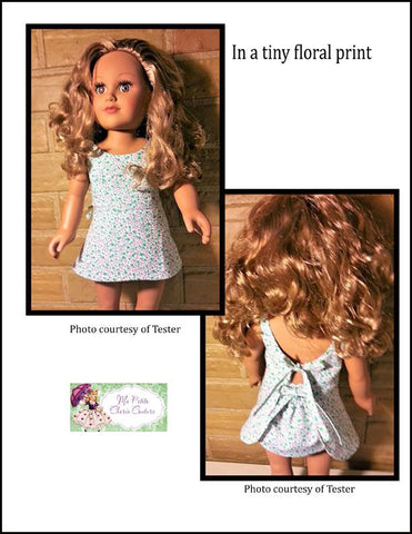Mon Petite Cherie Couture 18 Inch Modern Moressa Swimsuit 18" Doll Clothes Pattern Pixie Faire