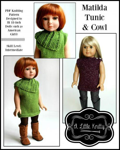 A Little Knitty Knitting Matilda Tunic & Cowl Knitting Pattern Pixie Faire