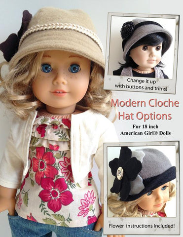 Miche Designs 18 Inch Modern Modern Cloche Hat 18" Doll Accessories Pixie Faire