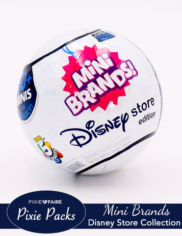Pixie Faire Pixie Packs 5 Surprise Mini Brands Disney Store Series 1 Mystery Capsule Collectible Toy Pixie Faire