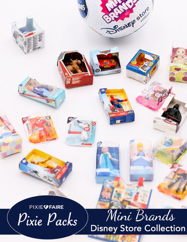 Pixie Faire Pixie Packs 5 Surprise Mini Brands Disney Store Series 1 Mystery Capsule Collectible Toy Pixie Faire