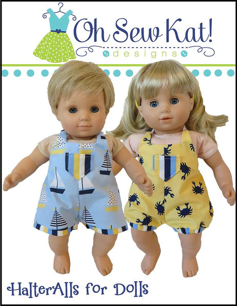 Oh Sew Kat HalterAlls for Dolls Doll Clothes Pattern 15