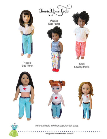 Oh Sew Kat A Girl For All Time Playground Pants Pattern For A Girl For All Time Dolls Pixie Faire