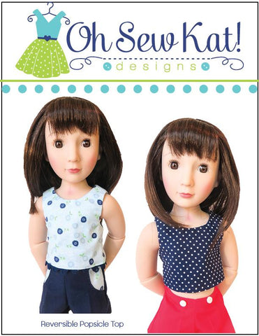 Oh Sew Kat A Girl For All Time Popsicle Top Pattern For AGAT Dolls Pixie Faire