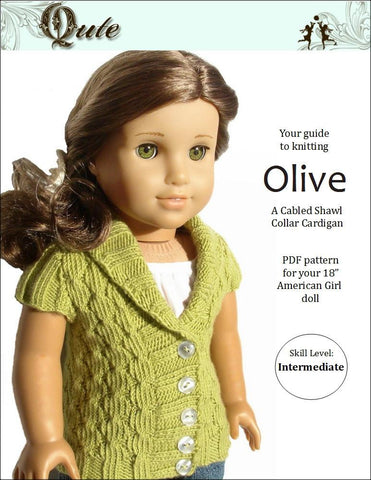 Qute Knitting Olive Cardigan Knitting Pattern Pixie Faire