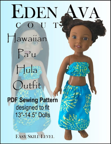 Eden Ava H4H/Les Cheries Hawaiian Pa'u Hula Outfit for 13-14.5" Dolls Pixie Faire