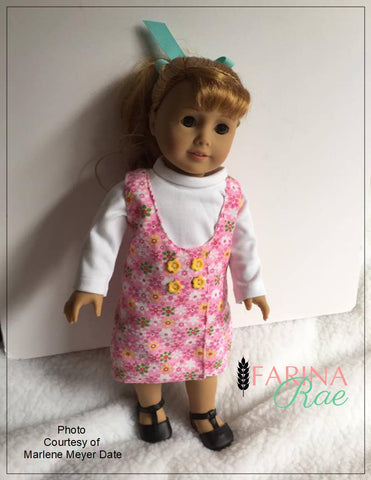 Farina Rae 18 Inch Modern Ellen Jumper 18" Doll Clothes Pattern Pixie Faire