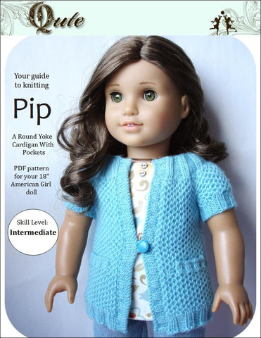 Qute Knitting Pip Cardigan Knitting Pattern Pixie Faire