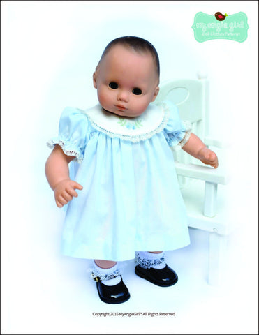 My Angie Girl Bitty Baby/Twin Round Collar Dress and Bloomers 15" Baby Doll Clothes Pixie Faire