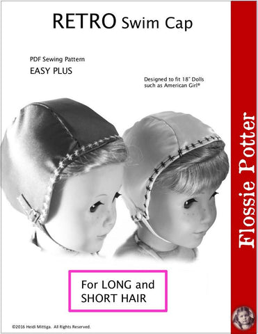 Flossie Potter 18 Inch Historical Retro Swim Cap 18" Doll Clothes Pixie Faire