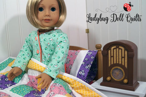 Ladybug Doll Quilts Quilt Rosie's Windows 18" Doll Quilt Pattern Pixie Faire