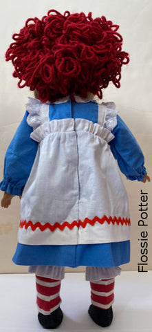 Flossie Potter 18 Inch Modern Raggedy Girl Doll Costume 18" Doll Clothes Pixie Faire