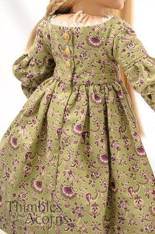 Thimbles and Acorns Little Darling 1830's Sarah Hale Dress Pattern for Little Darling Dolls Pixie Faire